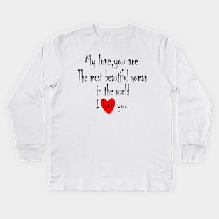 My love Kids Long Sleeve T-Shirt